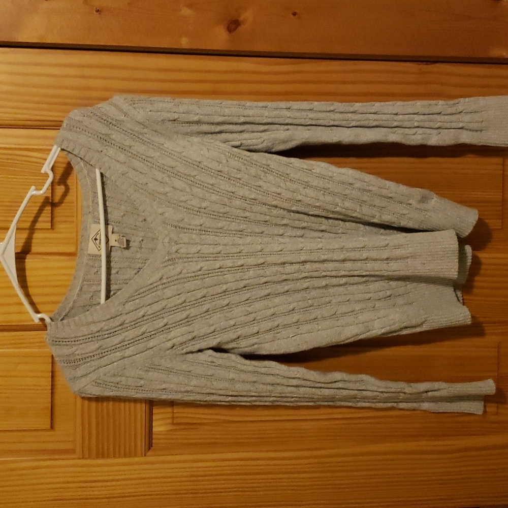 Two sweater grey and brown from st.johns bay meduim